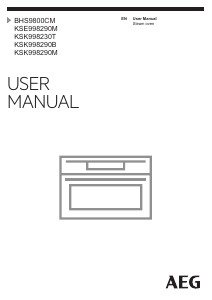 Manual AEG KSK998290B Oven