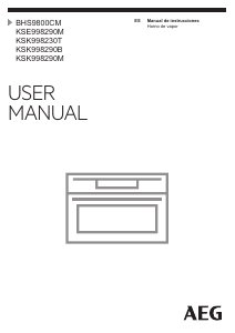 Manual de uso AEG KSK998290B Horno