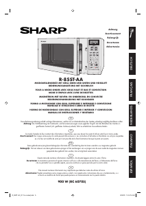Manual de uso Sharp R-85ST-AA Microondas