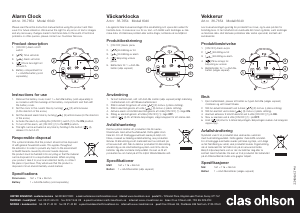 Bedienungsanleitung Clas Ohlson 6040 Wecker