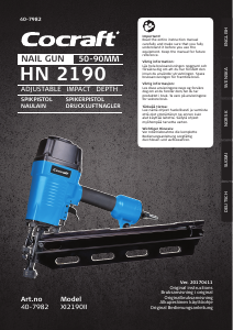 Manual Cocraft XI2190II Nail Gun