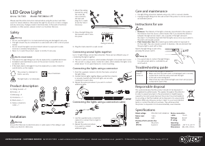 Bedienungsanleitung Cotech FIB72800v1-PT Pflanzenlampe