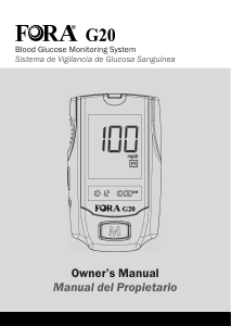 Manual de uso Fora G20 Monitor de glucosa