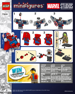 Priročnik Lego set 71031 Collectible Minifigures Marvel Studios