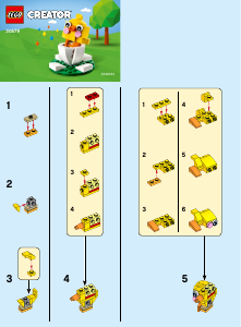 Manual de uso Lego set 30579 Creator Pollito y Huevo de Pascua