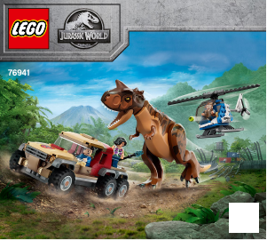 Manual de uso Lego set 76941 Jurassic World Persecución del Dinosaurio Carnotaurus