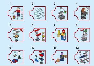 Manual de uso Lego set 76196 Super Heroes Marvel - Los Vengadores - Calendario de Adviento