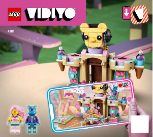 Manual Lego set 43111 VIDIYO Candy castle stage