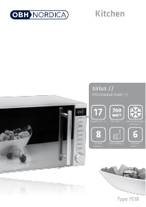 Manual OBH Nordica 7518 Sirius Microwave