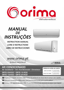 Manual Orima ORTE-18-R32 Ar condicionado