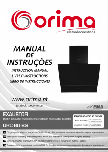 Manual de uso Orima ORC-60-BG Campana extractora