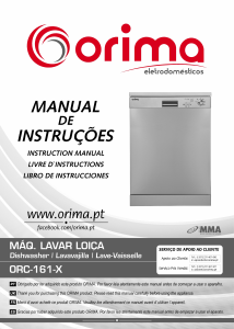 Manual de uso Orima ORC 161 X Lavavajillas