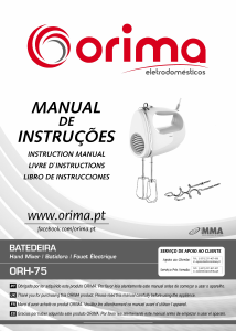 Mode d’emploi Orima ORH-75 Batteur à main