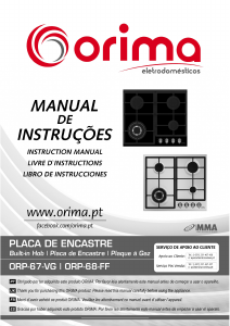 Manual de uso Orima ORP 67 VG Placa