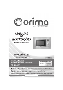 Manual de uso Orima OR-820-X Microondas