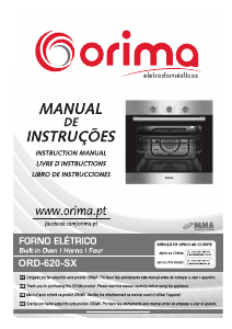 Manual de uso Orima OR 620 SX Horno