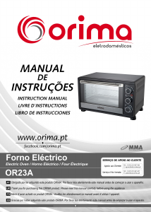 Manual Orima OR 23 A Forno