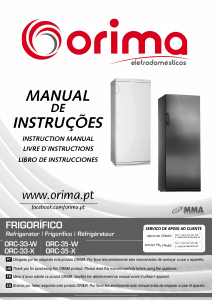 Manual Orima ORC 33 X Frigorífico