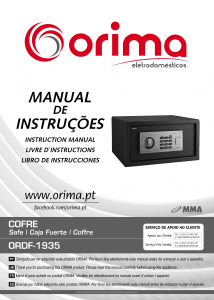 Manual de uso Orima ORFD-1935 Caja fuerte
