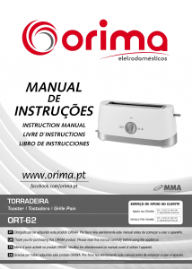 Mode d’emploi Orima ORT-62 Grille pain