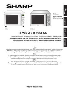 Mode d’emploi Sharp R-939W-A Micro-onde