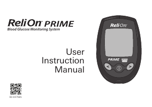 Manual ReliOn Prime Blood Glucose Monitor