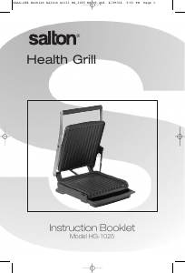 Handleiding Salton HG-1025 Contactgrill