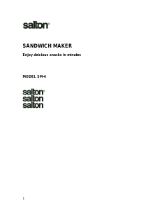 Handleiding Salton SM-4 Contactgrill