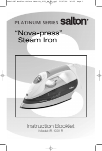 Manual Salton IR-1031 Iron