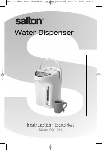 Manual Salton WD-1044 Water Dispenser
