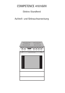 Bedienungsanleitung AEG 41016VH-WN Herd