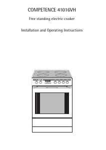 Manual AEG 41016VH-WN Range