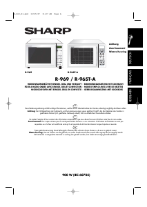 Mode d’emploi Sharp R-969-A Micro-onde