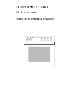 Manual AEG E1000-3-W Range