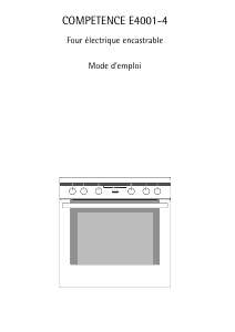 Mode d’emploi AEG E4001-4-A Cuisinière