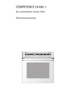 Bedienungsanleitung AEG E4100-1-W Herd