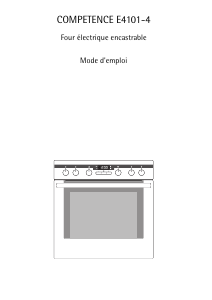 Mode d’emploi AEG E4101-4-A Cuisinière