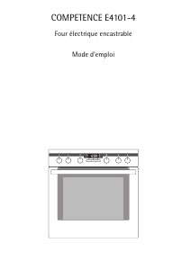 Mode d’emploi AEG E4101-4-W Cuisinière