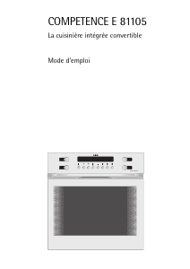 Mode d’emploi AEG E81105-B Cuisinière