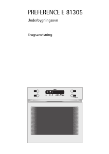 Brugsanvisning AEG E81305-B Komfur