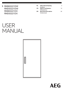 Bedienungsanleitung AEG RKB63221DX Kühlschrank