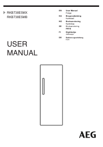 Manual AEG RKB738E5MX Refrigerator