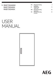 Brugsanvisning AEG RKB73924MX Køleskab