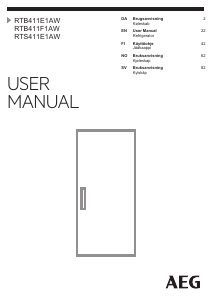 Manual AEG RTB411E1AW Refrigerator