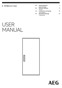 Rokasgrāmata AEG RTB51411AX Ledusskapis