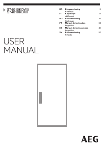 Manual de uso AEG S74010KDX0 Refrigerador