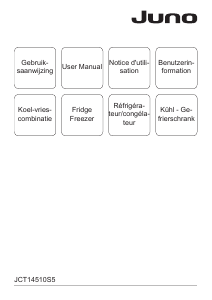 Mode d’emploi Juno JCT14510S5 Réfrigérateur combiné