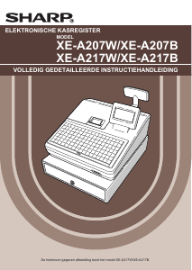 Handleiding Sharp XE-A207 Kassasysteem