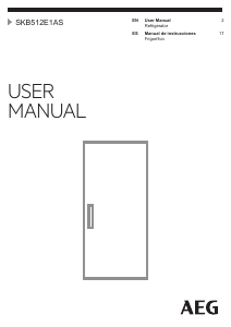 Manual de uso AEG SKB512E1AS Refrigerador