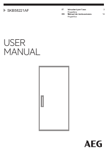 Manual de uso AEG SKB58221AF Refrigerador